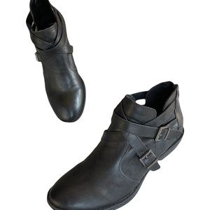 BOC Strappy Black Booties 7